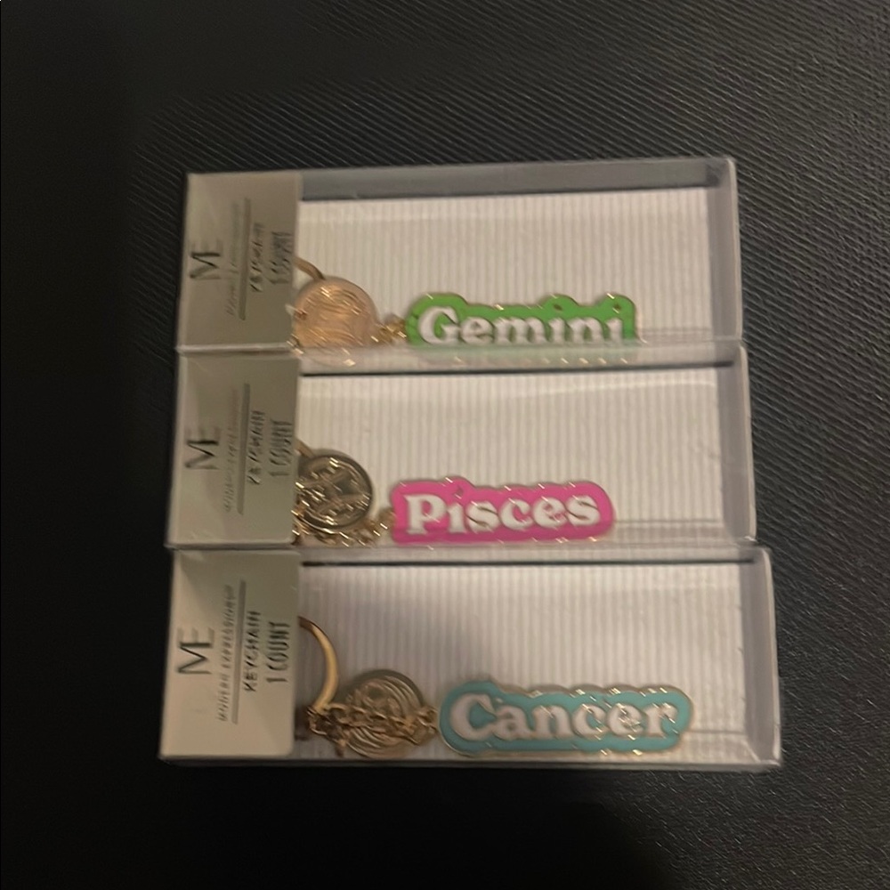 Zodiac Sign Keychains - Gemini, Pisces, Cancer